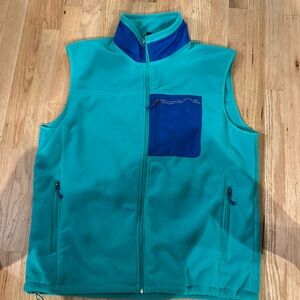 Vineyard Vines Mens Vest Fleece Full Zip Pockets Blue Size Xl